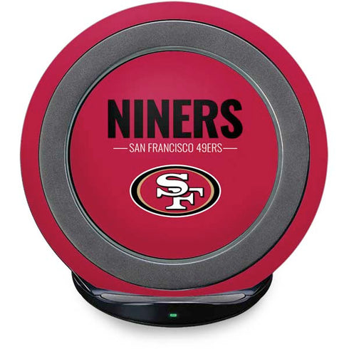 NFL San Francisco 49ers Team Motto Fast Charge Wireless Charging Stand Skin
